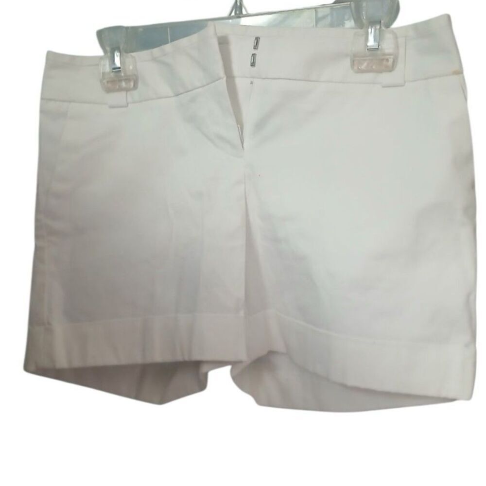 White Dress Shorts Women’s Size 4 High Waist Tailored Summer NWT Elegant Classic